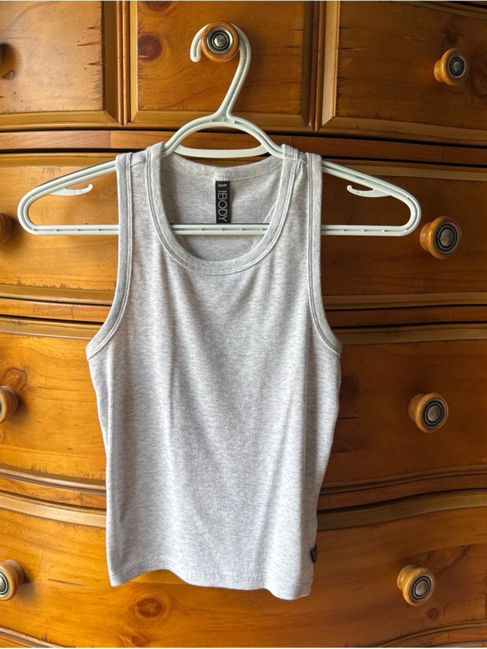 Cotton On Body Light Gray Ribbed Tank Top